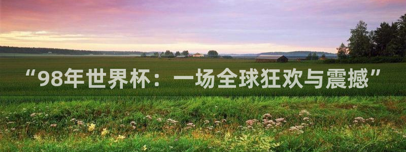 2026世界杯赛制：“98年世界杯：一场全球狂欢与震撼”